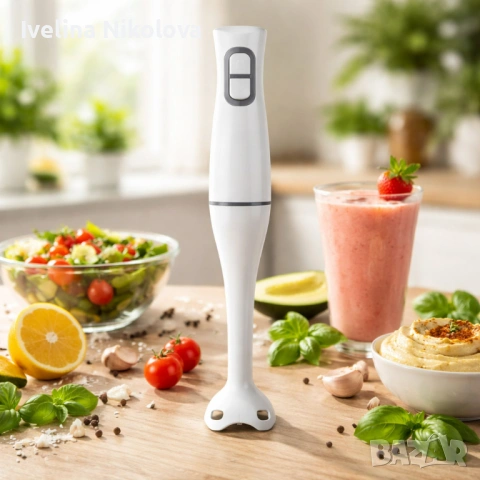 Ръчен пасатор Rosberg R51112O, 350W, 2 скорости, пластмасова пасираща приставка, снимка 2 - Прибори за хранене, готвене и сервиране - 53646811