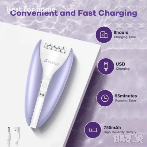 Безшумен епилатор за жени, снимка 3 - Друга електроника - 49653257