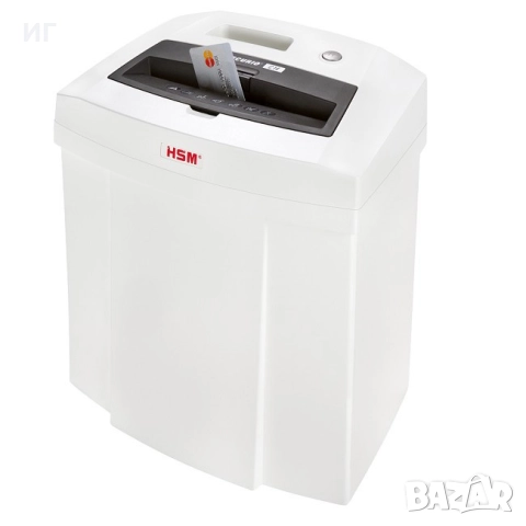 ПРОМО НОВ Унищожител на документи HSM Securio C14 10, 12 листа, ШРЕДЕР, снимка 2 - Принтери, копири, скенери - 52561002