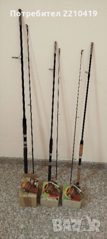 три въдици и макари Germina 