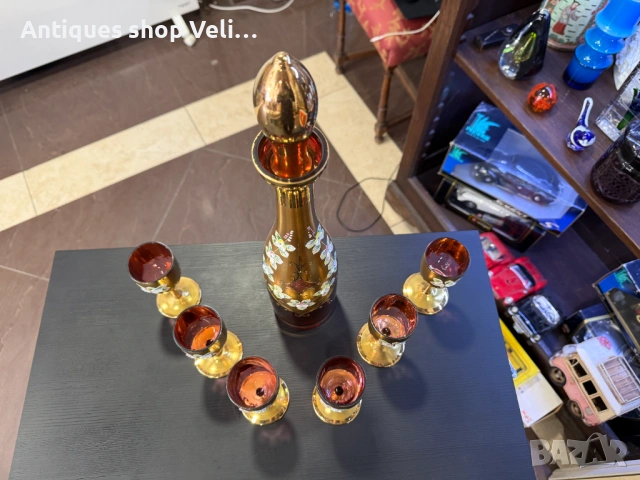 Кристален комплект Бохемия №8102, снимка 3 - Други ценни предмети - 54201862