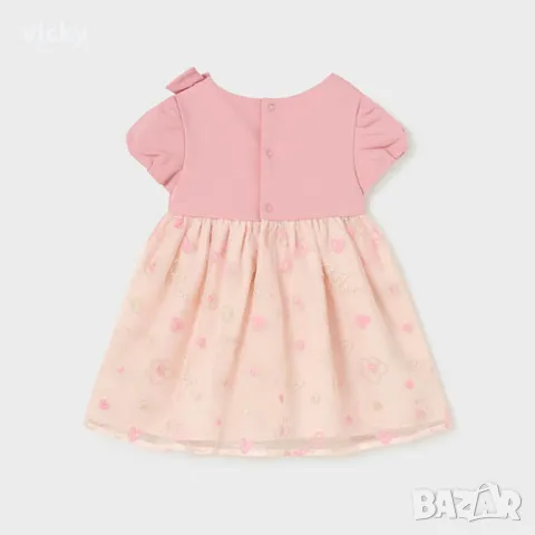 Рокля с бродирана тюлена пола Mayoral, размер 98, снимка 2 - Детски рокли и поли - 50056591