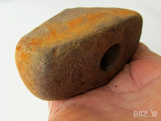 Древна средновековна желязна глава на чук, снимка 2 - Антикварни и старинни предмети - 51456517