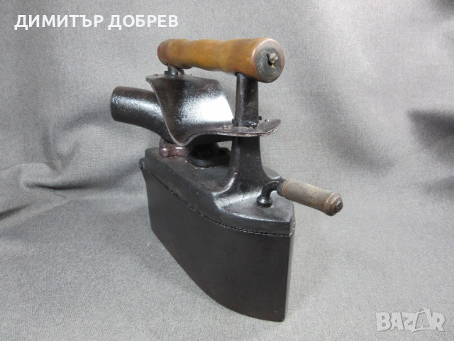 СТАРА РЕТРО ЧУГУНЕНА ЮТИЯ НА ЖАР С КОМИН И КЛАПА, снимка 2 - Антикварни и старинни предмети - 54158730