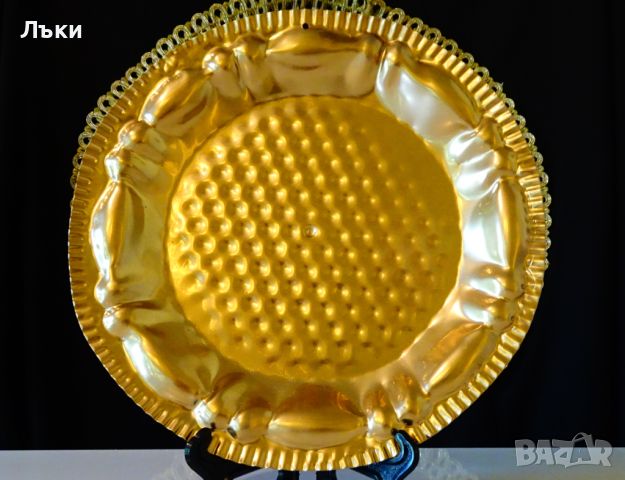 Релефна чиния,плато,пано 21.5 см. , снимка 2 - Антикварни и старинни предмети - 46426891