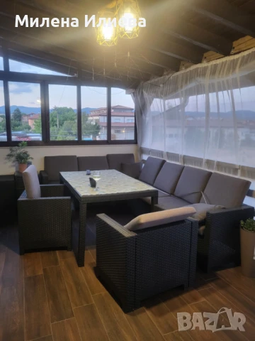 градински комплект 9части техноратан антрацит