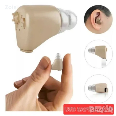 Дискретен уред за подобряване на слуха и яснота на звука