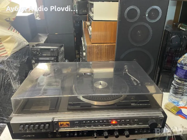 Стерео система MARS KA-40 с грамофон, касетофон и радио, миксер, снимка 7 - Аудиосистеми - 50334407