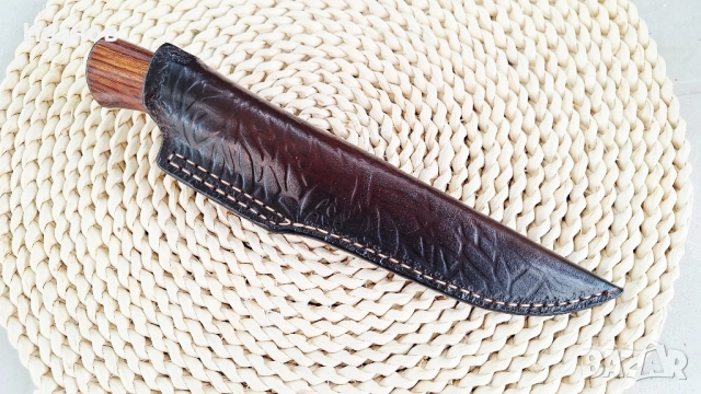 Ръчно изработен нож за лов риболов туризъм стомана RWl34 , снимка 5 - Ножове - 52105610