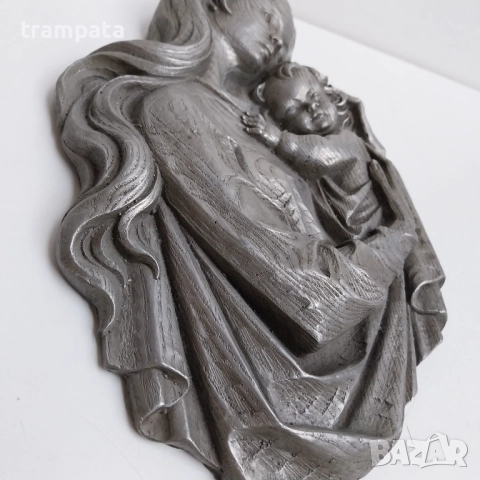 ТОП ОФЕРТА   Барелеф майка с дете  , снимка 4 - Антикварни и старинни предмети - 52367209