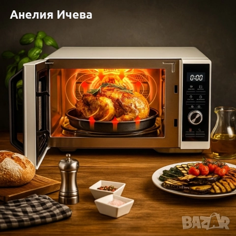Микровълнова печка Toshiba с грил, конвенция и Air Fry, снимка 2 - Микровълнови - 51771729