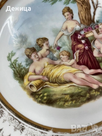 Schumann 1918-1929 Рядко срещана столетница Ръчно рисувана и напълно здрава🥰 , снимка 9 - Пана - 53050673