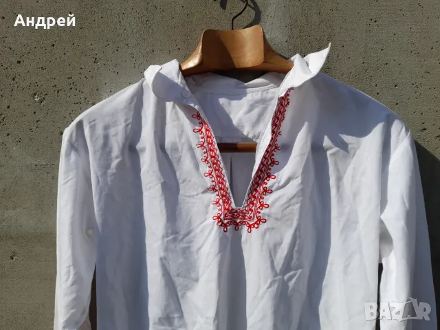 Стара мъжка риза за носия #3, снимка 2 - Антикварни и старинни предмети - 49764729