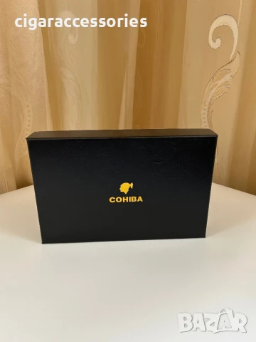 Кутия за пури COHIBA – 5 броя, луксозен калъф, снимка 7 - Табакери - 50898536