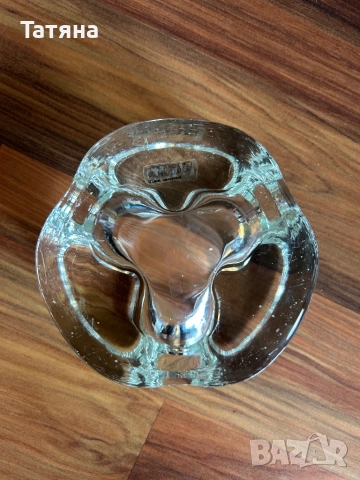 Пепелник масивен стъклен , снимка 3 - Декорация за дома - 51919573