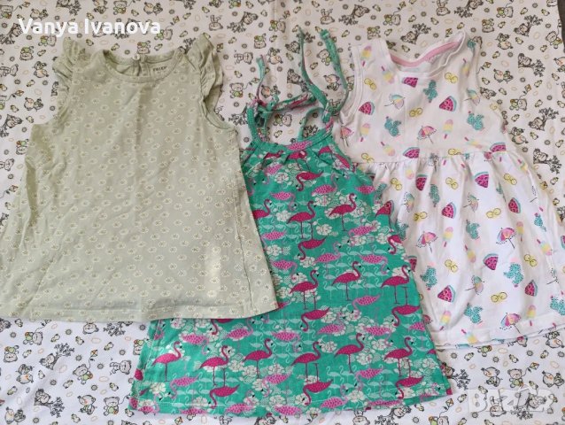 Лот 3 роклички 74-80, снимка 3 - Бебешки рокли - 48844951