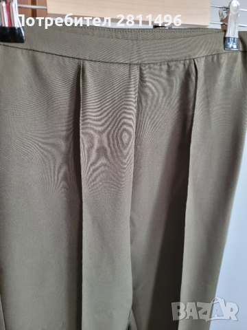 Елегантен дамски панталон с висока талия и ръб, снимка 8 - Панталони - 44954489