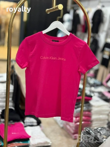 Calvin Klein Нова Розова Дамска Тениска 