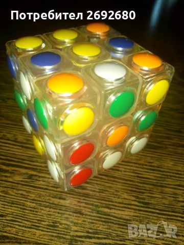 Кубчето на Рубик прозрачно 6см.
