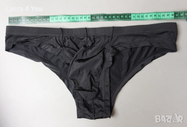 XL мъжки слипове в черно и светло синьо, снимка 7 - Бельо - 53376165