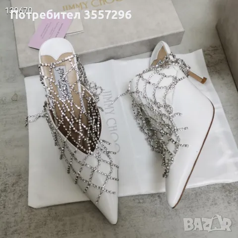 Обувки на ток Jimmy Choo, снимка 7 - Дамски обувки на ток - 46904362