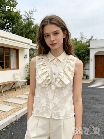 риза с дантелен акцент 
