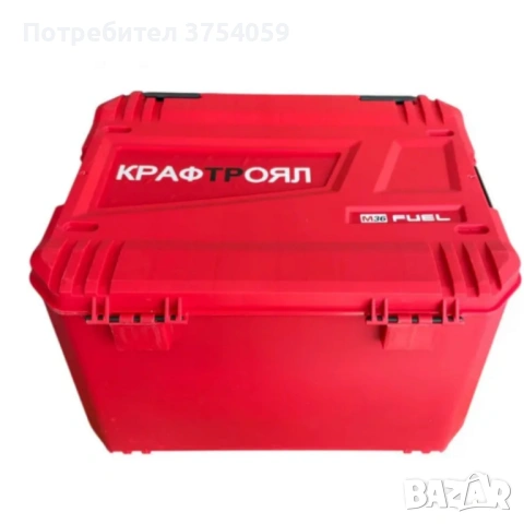 Комплект 2 в 1 KraftRoyal Red Mx Fuel 36V – ъглошлайф + гайковерт, 2x 8Ah батерии и удароустойчив ку, снимка 8 - Куфари с инструменти - 53099095