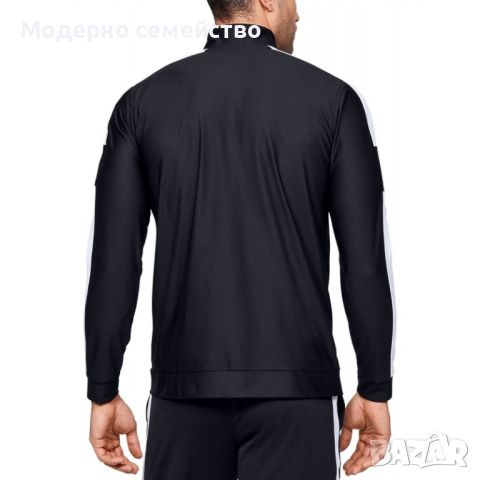 Мъжко спортно горнище under armour twister jacket black white, снимка 2 - Спортни дрехи, екипи - 46650318