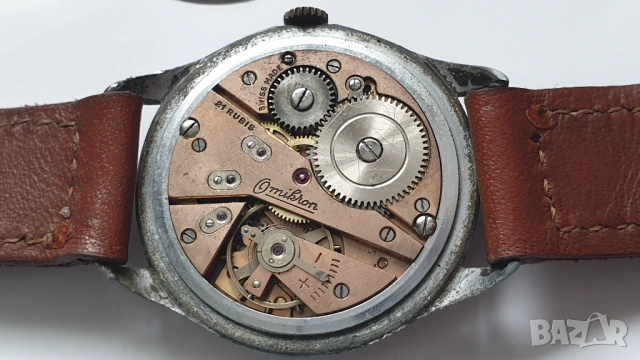 Мъжки механичен часовник Omikron, снимка 7 - Антикварни и старинни предмети - 53464334