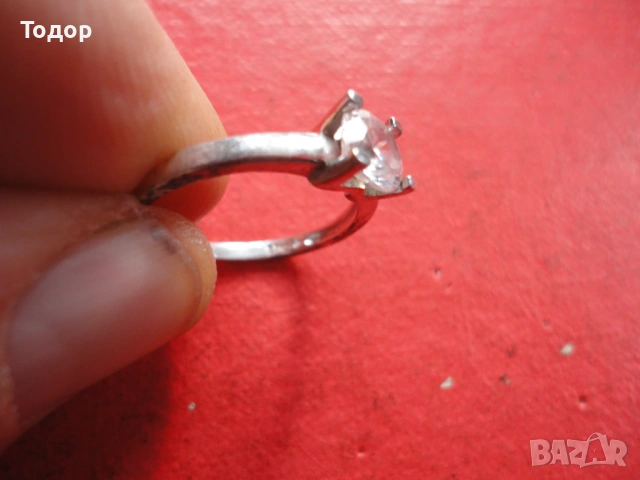 Луксозен сребърен пръстен с камък , снимка 4 - Пръстени - 53304831