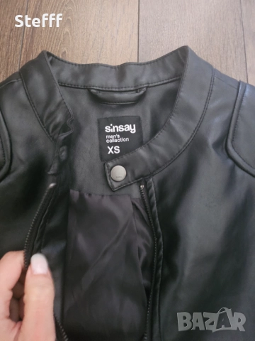 Мъжко кожено яке, снимка 2 - Якета - 52231014