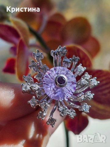 Уникално красив сребърен пръстен, снимка 2 - Пръстени - 52223294