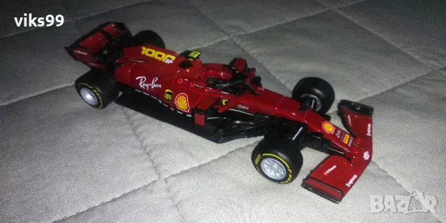 Bburago Ferrari SF1000 1:41 Shell Racing Bluetooth , снимка 5 - Колекции - 46955234