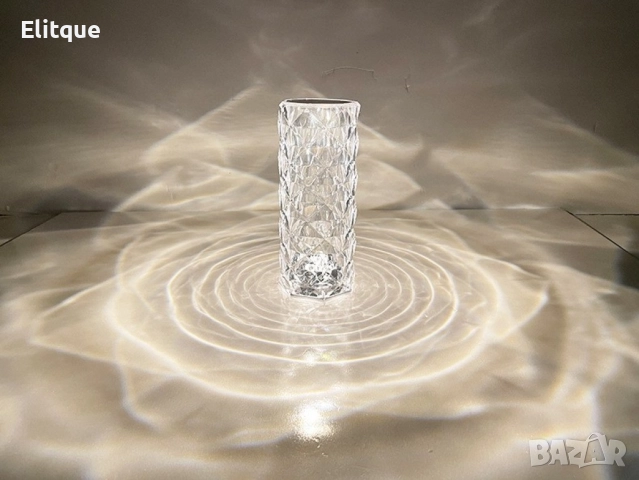 Декоративна настолна лампа - студено бяла светлина, снимка 3 - Настолни лампи - 52897744