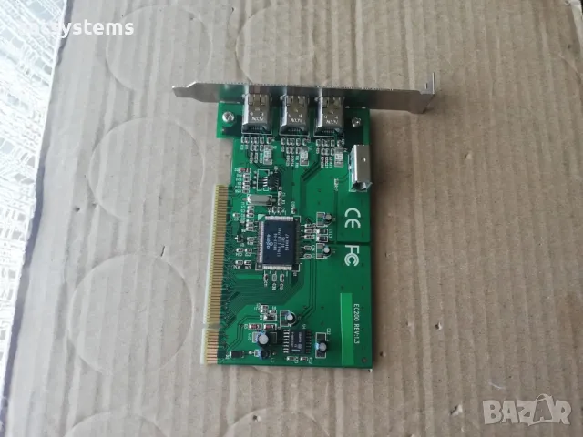 PCI 3+1 Port 1394A FireWire Adapter Card Agere FW323-06 Link/PNY EC200 REV.1.3 , снимка 6 - Други - 48095887