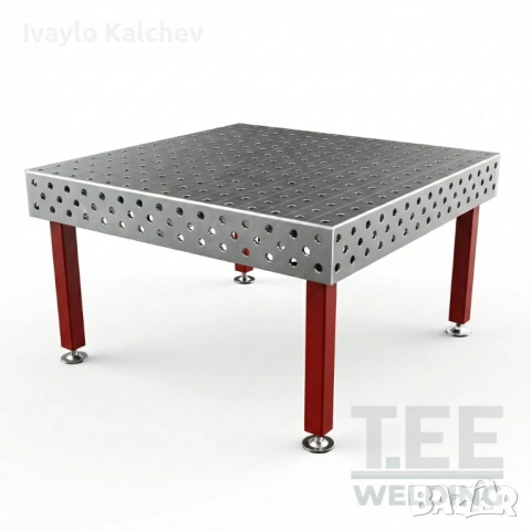 Заваръчна маса 1500×1480 мм (12 мм плот) | ЛИЗИНГ