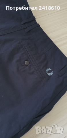 Fred Perry Pima Cotton Short Mens Size 34 НОВО! ОРИГИНАЛ! Мъжки Къси Панталони!, снимка 5 - Къси панталони - 45011362