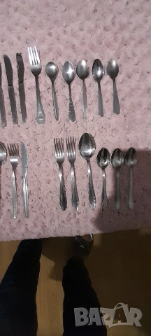 Прибори хромникел, ножове, снимка 3 - Прибори за хранене, готвене и сервиране - 53065069