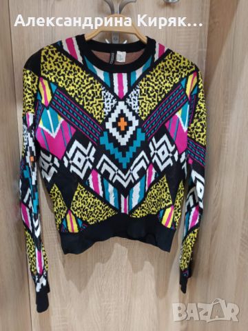 Свежа,цветна блуза на H&M, снимка 2 - Блузи с дълъг ръкав и пуловери - 45187384
