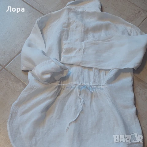 Дамска ленена риза ZARA , снимка 2 - Ризи - 51180894