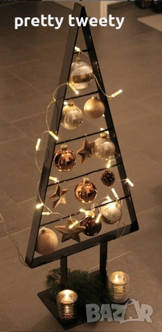 Метална елха за Коледа по поръчка 