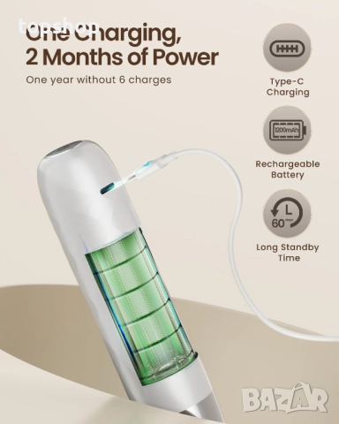 Maestri House Акумулаторен разпенител за мляко, LunaFro Mini ръчен електрически разпенител ..., снимка 3 - Други - 52794571