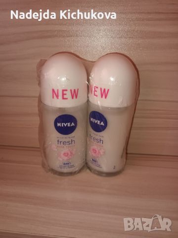 2 броя ролон за подмишници Nivea fresh Rose Touch.Двата броя за 8 лв., снимка 2 - Козметика за тяло - 46703292