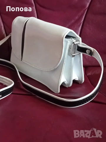 "Vera Pelle" естествена кожа малка чанта, снимка 8 - Чанти - 49235671