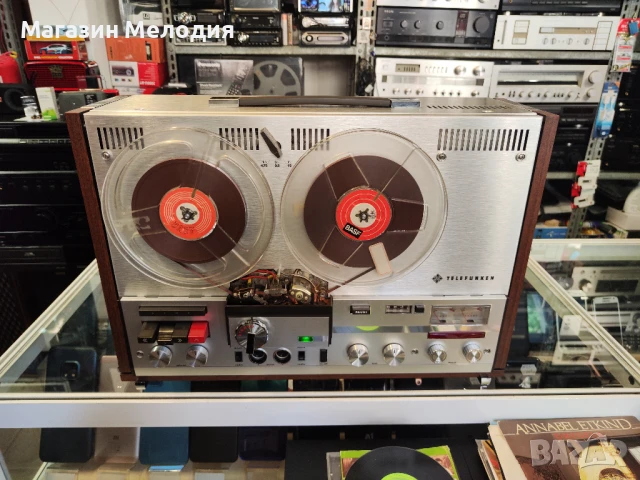 Ролков магнетофон Telefunken M 204 TS E 2 Профилактиран, работещ., снимка 5 - Аудиосистеми - 50737410