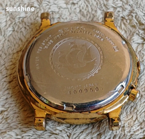 Винтидж Seiko Kinetic 5M22 Indicator, сменен кондензатор, снимка 5 - Мъжки - 53770850