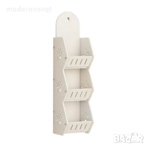 Стенен рафт за баня, 3 реда органайзер за баня, хол, кухня, снимка 6 - Етажерки - 51581818