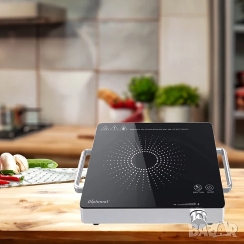 Керамичен котлон Diplomat CS-H2027T, 2000W, снимка 2 - Други стоки за дома - 51063403