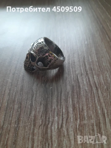 Стоманен пръстен с форма на череп. Цена 18 лв, снимка 3 - Пръстени - 50780866