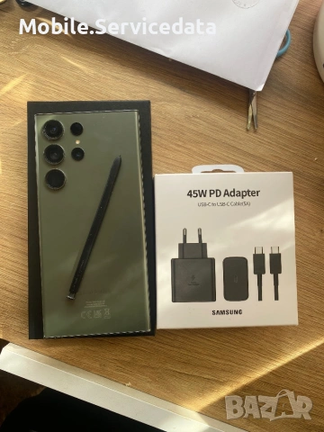 Samsung Galaxy S23 Ultra 256GB – Перфектно състояние, кутия, ново зарядно + оригинален адаптер, снимка 3 - Друга електроника - 52507023